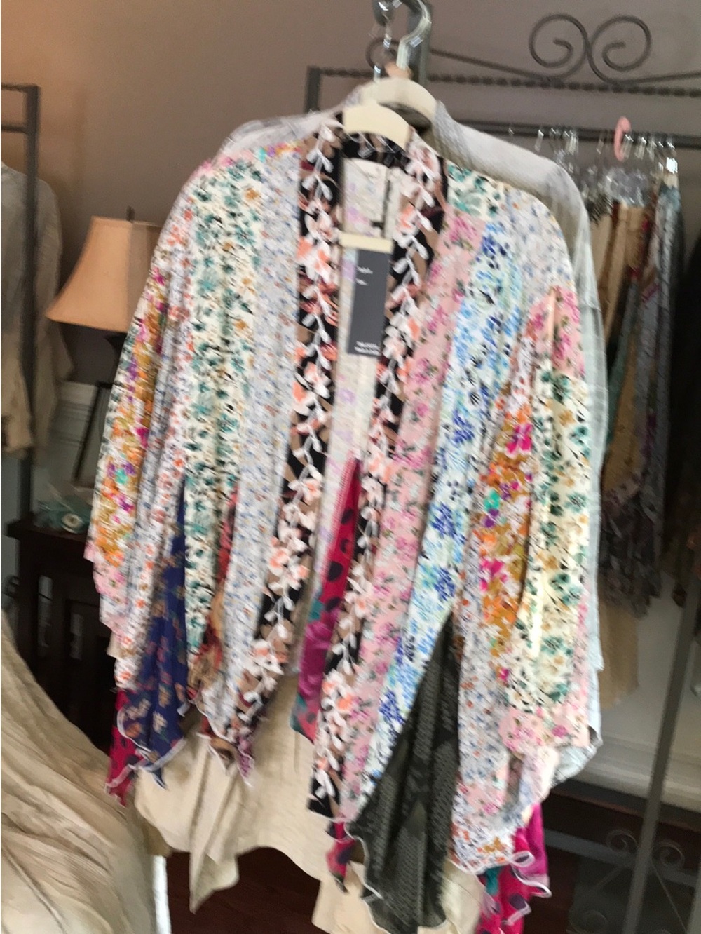 YOUNG THREADS NWT Kimono Multi Color Xl 2x